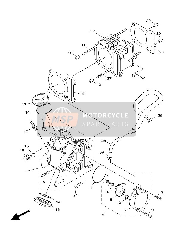 901160801900, Stehbolzen, Yamaha, 0